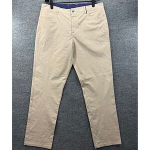 Johnnie-O Prep-Formance Golf Pants Mens Size 38x34 Light Khaki Chino Performance